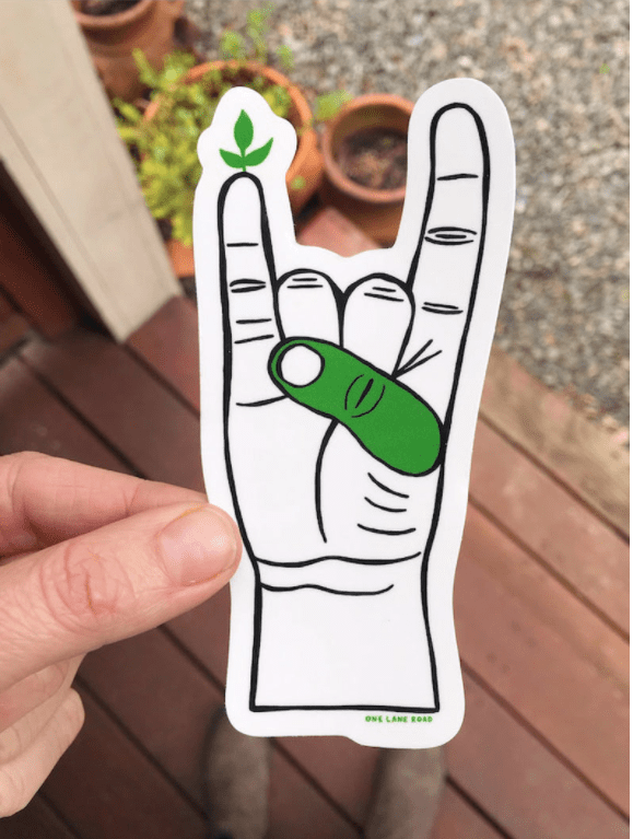 Green Thumb Sticker