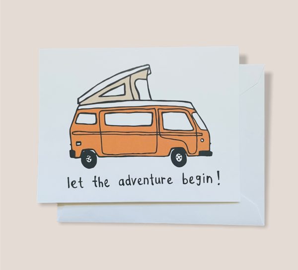 Greeting Card  - Let the adventure begin