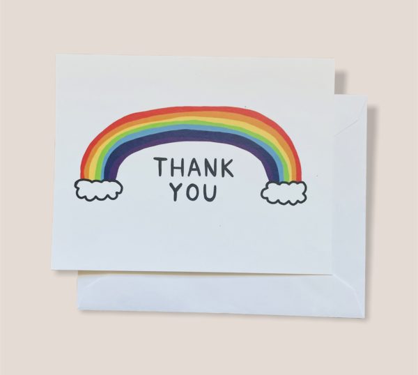 Greeting Card  - Thank You Rainbow