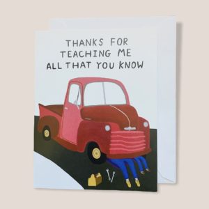 Greeting Card  - Thanks for teaching me