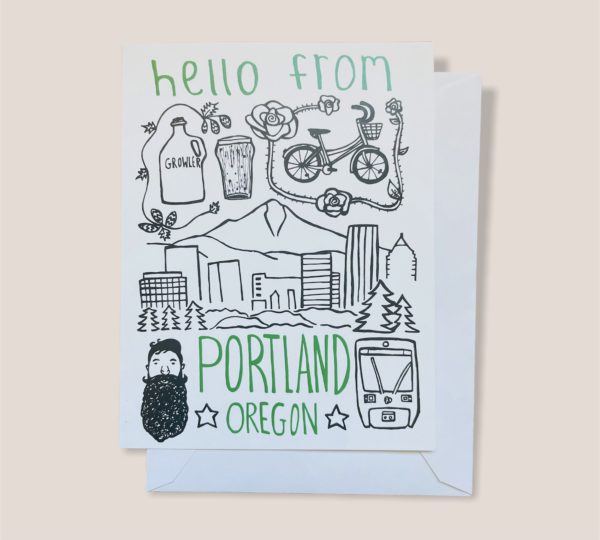 Greeting Card  - Hello from Portland