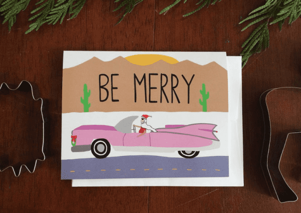 Holiday Greeting Card  - Be Merry