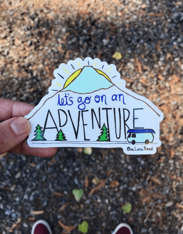 Sticker - Let's go on an adventure