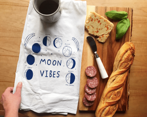 Moon Vibes Kitchen Tea Towel
