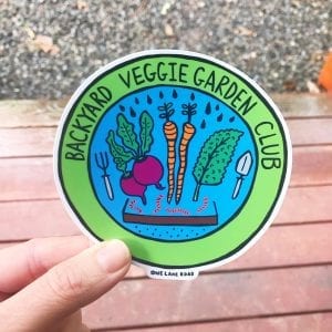 Backyard Veggie Garden Club - Sticker