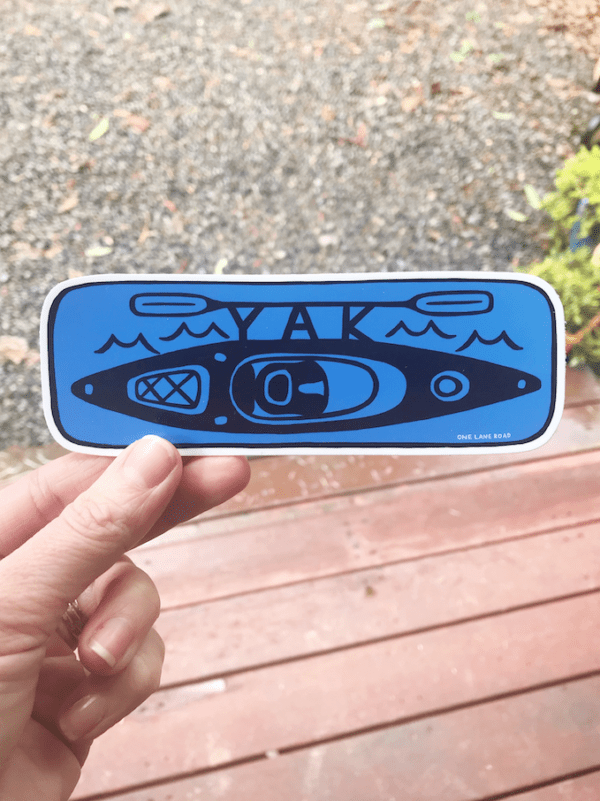 YAK - Kayaking Sticker