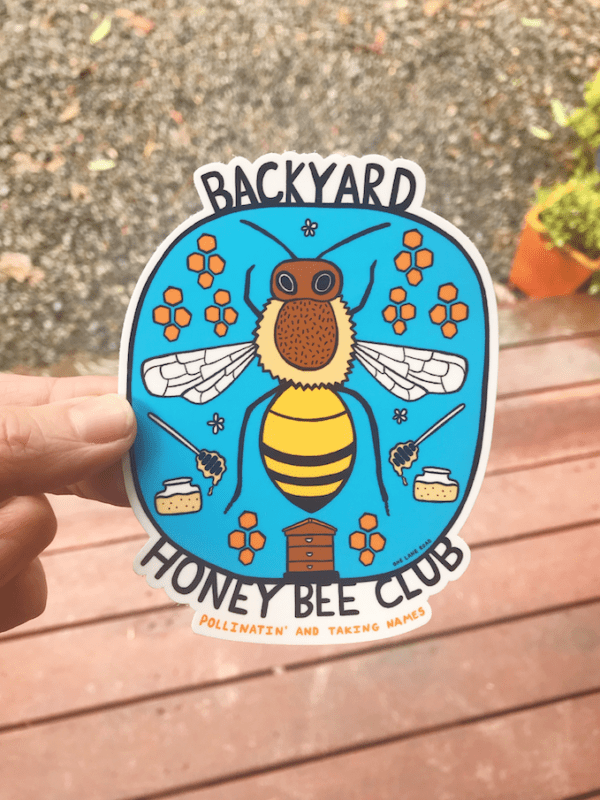 Backyard Honey Bee Club  - Sticker