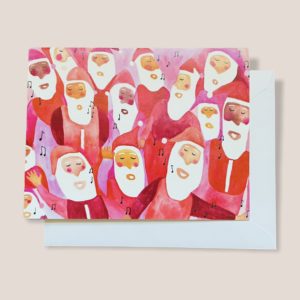 Greeting Card - Singing Santas