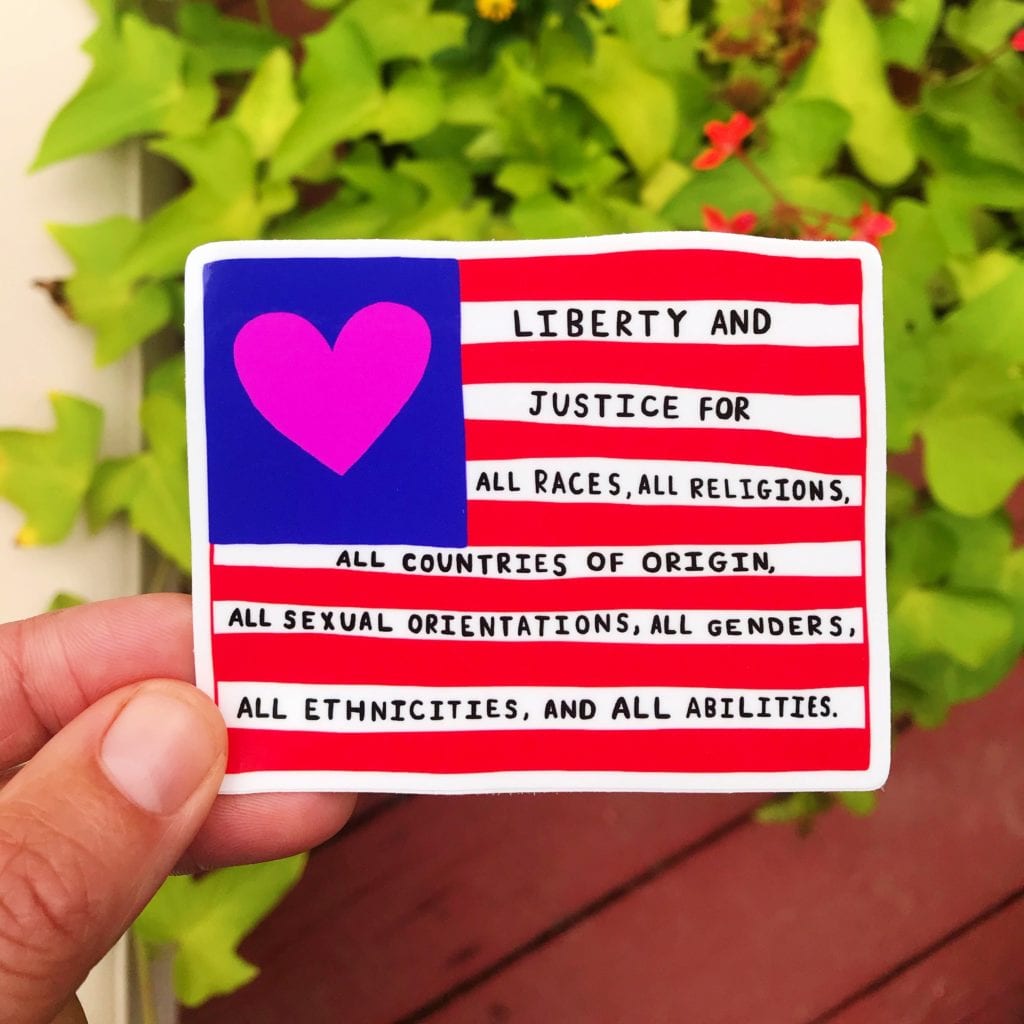 Liberty and Justice - Sticker