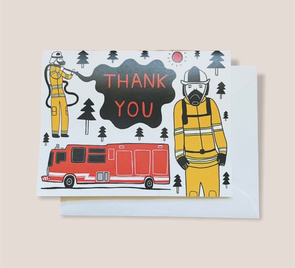 Fundraiser Greeting Card - Thank You Firefighters!