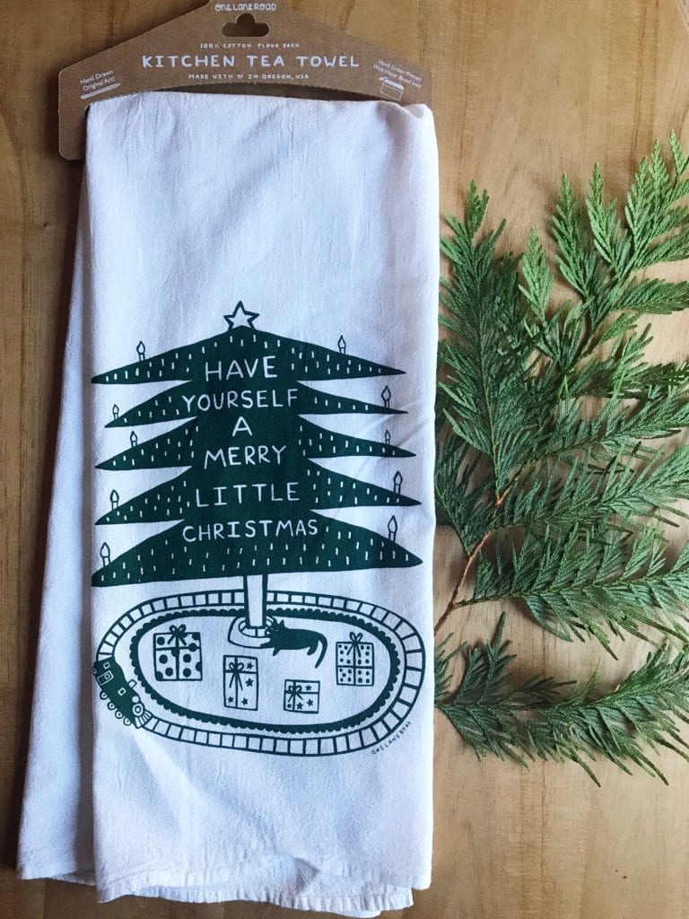 Merry Little Christmas - Kitchen Tea Towel