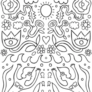 Sky and Sea Coloring Page - FREE