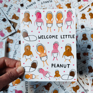 Greeting Card - Welcome Little Peanut