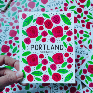 Greeting Card - Portland Oregon Roses