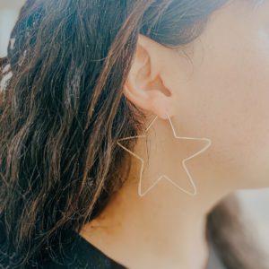Collab with Morgen Barrett - Star Wire Earrings - Gold Filled