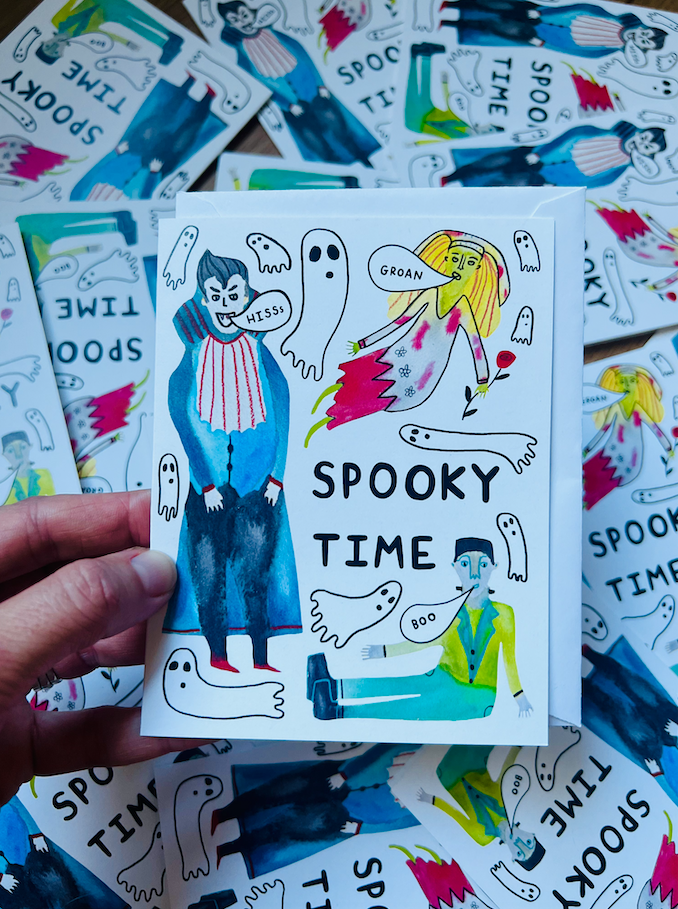 Greeting Card - Spooky Time