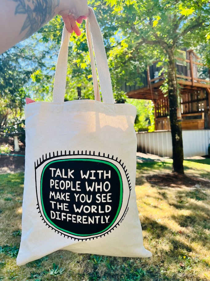 Talk with people - Tote Bag