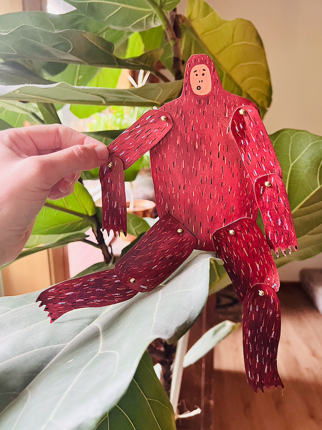 Bigfoot Paper Puppet