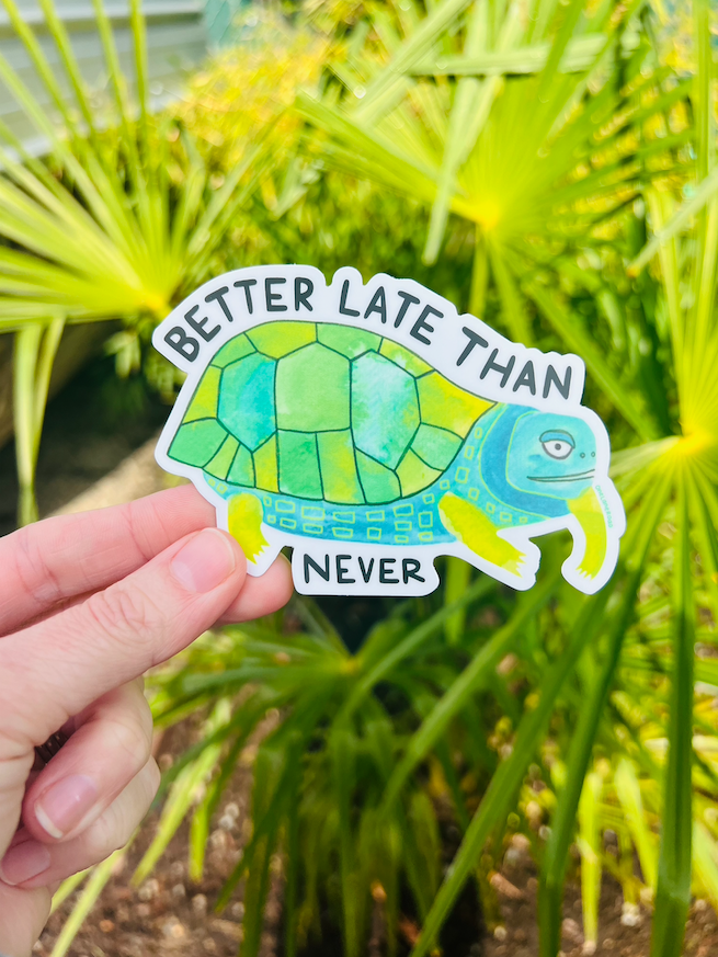 Better late than never - turtle sticker