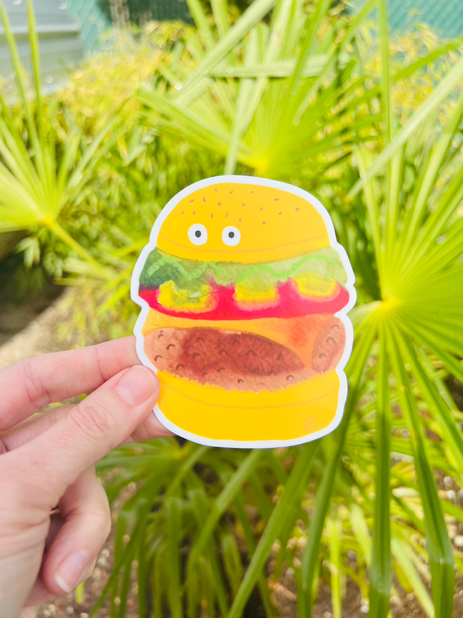 Burgerface - Sticker