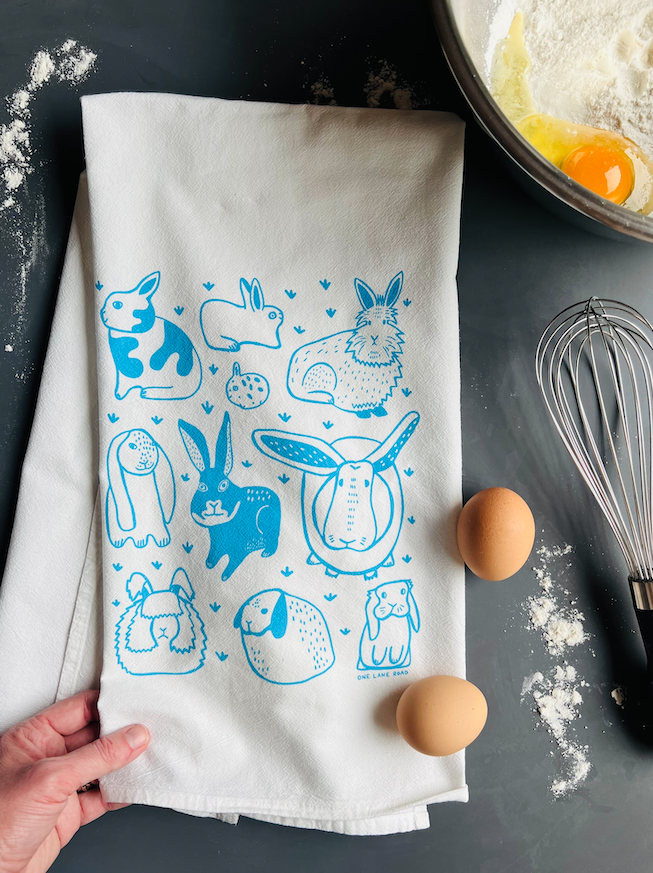 Bunnies - Kitchen Tea Towel