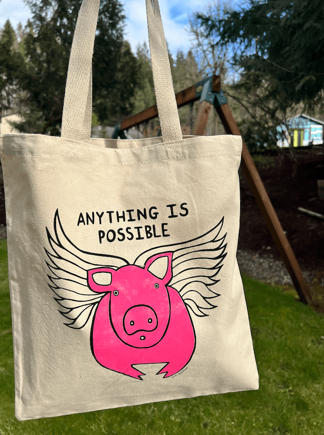 Flying Pig - Tote Bag