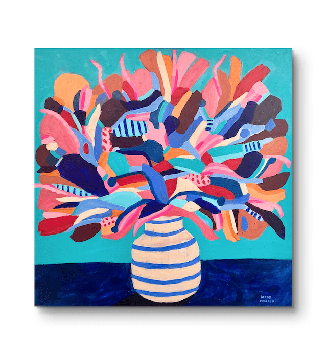 Bouquet #1 - acrylic on canvas - 36x36 inches