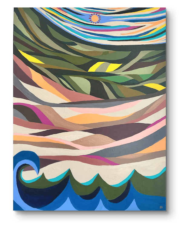 Where Land Meets Sea - acrylic on canvas - 30inch x 40inch